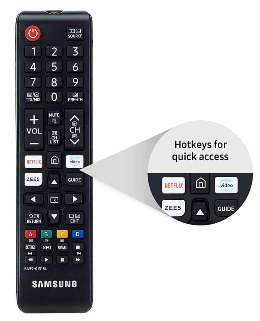 Remote and Voice Search on Samsung UA32T4340BKXXL